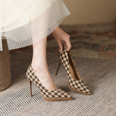 Importé - Sandales Femme Tendance A Haut Talon Aiguilles Bout Pointu