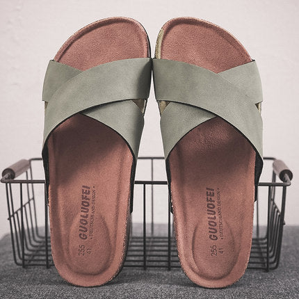 Importé - Chaussure Homme Sandales en Liège