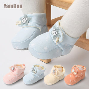Importé - Chaussons Bébé/Enfants Antidérapant 100 % Coton de 0-12 Mois