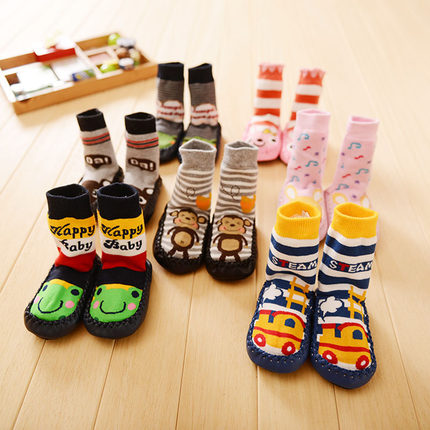 Importé - Chaussons Bébé/Enfants 100% Coton Antidérapante