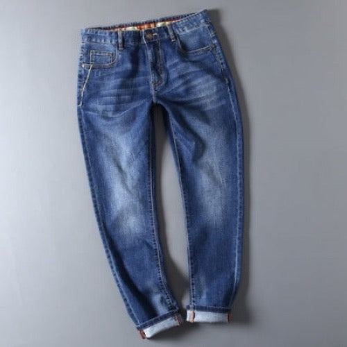 Importé - Pantalon Jean Homme Décontracté Tendance - Bleu