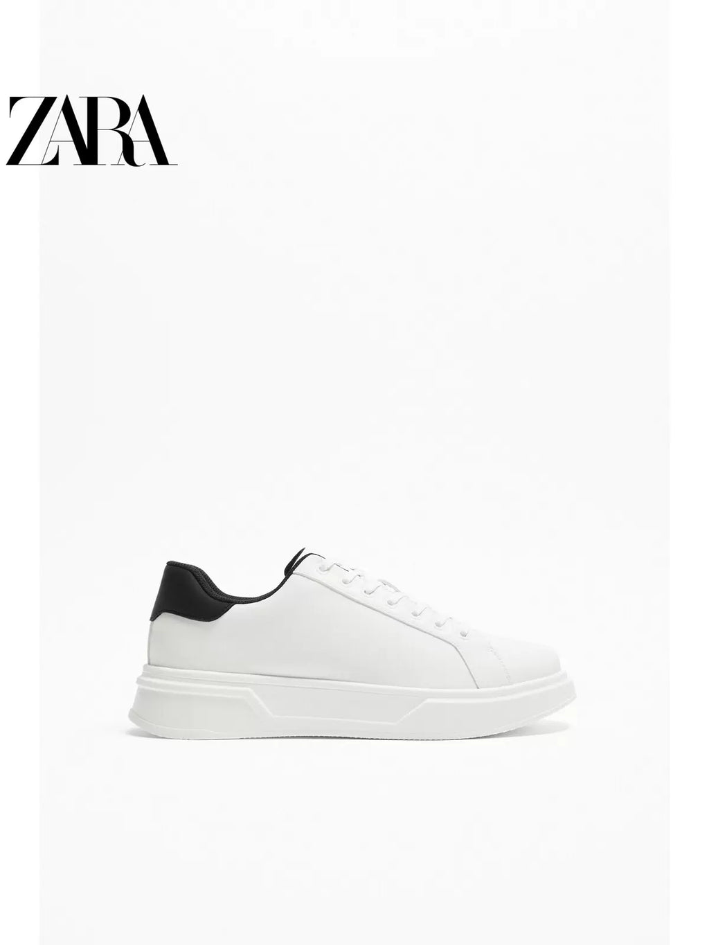 Importe ZARA NEW Chaussure Homme Sport Baskets A Lacets Blanc Oplayce.ci