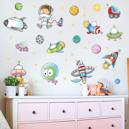 Importé - Décoration Murale Espace Astronaute pour Bébé/Enfant