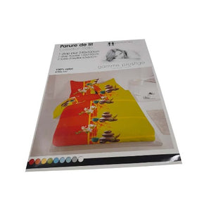 PARURE DE LIT 4PCS – 240X300CM/DH -140X190CM/2 TAIES 63X63CM