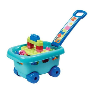 Jeu de Brique Enfant Chariot Garni-30pcs-Bleu