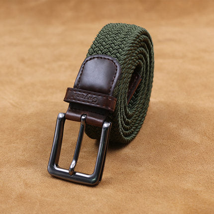 Importé - Ceinture Homme Sport en Toile Elastique Tissé à Boucle Metal