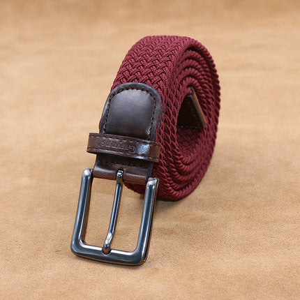 Importé - Ceinture Homme Sport en Toile Elastique Tissé à Boucle Metal