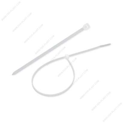 ATTACHE CABLE NATUREL-3.6X200MM-100PCS BLANC-VALEX