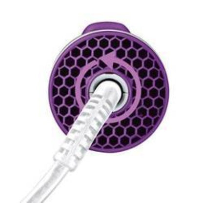 Deref-2brosse chauffante soufflante -blanc violet-250w