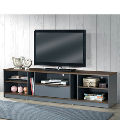 MEUBLE TV TINI WALNUT AND GREY
