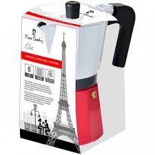 Cafetière bergner pierre Cardin a induction 6 tasses-rouge-blanc