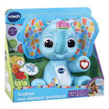 VTECH-GONTRAN,MON ELEPHANT GOURMAND-BLEU