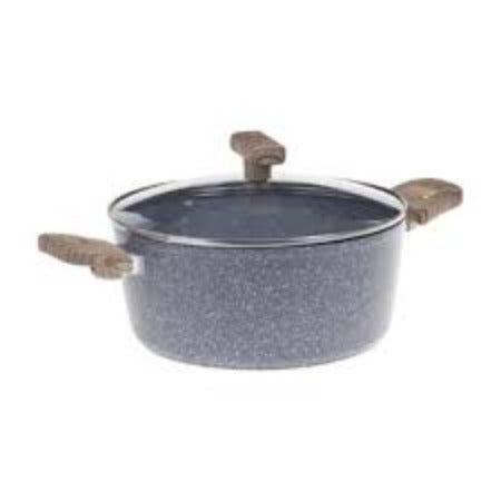 MARMITE-28CM-EN ALUMINIUM INOX LIGNE NATURE