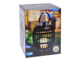 Lanterne Solaire En Plastique Verre-35×44.5cm