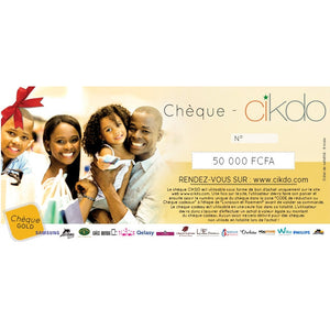 CHÈQUE CADEAU - GOLD - 50000 FCFA