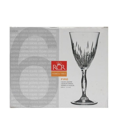 Verre a liqueur 6 pièces transparent Crystal Glass