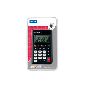 CALCULATRICE 8 CHIFFRES HOUSSE BLISTER NOIR
