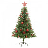 NOEL SAPIN-150CM-DECORE VERT 39 DECORATIONS-293 BRINS