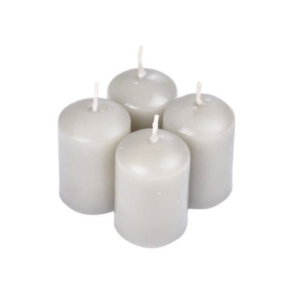 Bougie parfumée cylindrique set -4pcs-4x6cm-musc blanc