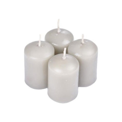 Bougie parfumée cylindrique set -4pcs-4x6cm-musc blanc