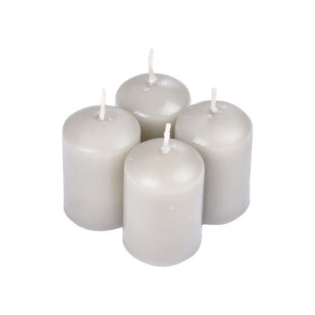 Bougie parfumée cylindrique set -4pcs-4x6cm-musc blanc