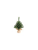 Sapin De Noël-50cm -55 Brins Blooming Vert Dans Pot En Jute