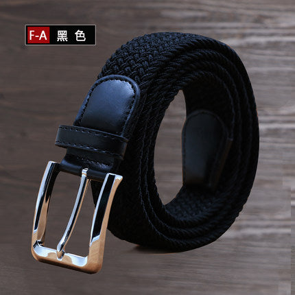 Importé - Ceinture Homme Sport en Toile Elastique Tissé à Boucle Metal