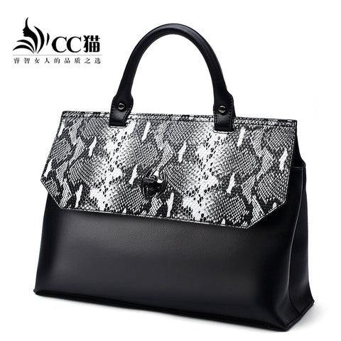 Importé - Grand Sac a main femme à motifs serpent