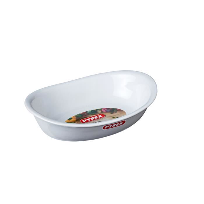PLAT A FOUR-26X18CM-OVALE BLANC SUPREME