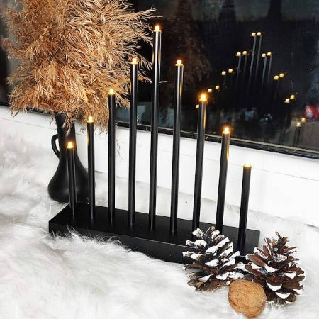 ILLUMINATION NOEL -9 BOUGIES NOIRES