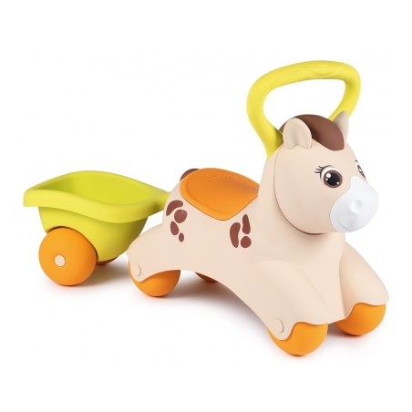 SMOBY TROTTEUR BEBE PONY POIDS MAXI-50KG+12MOIS - BLEU