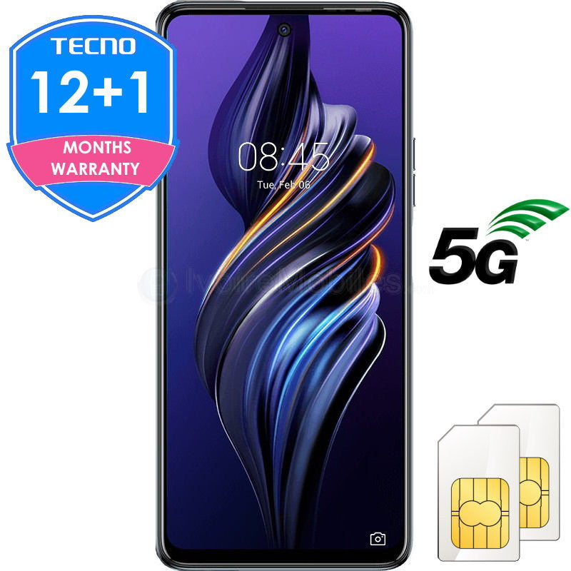 Tecno POVA 5G – 6.51″- 8Go/128 Go – 13Mpx - 6000 Mah