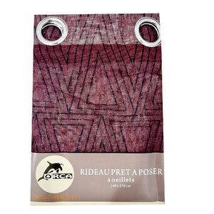 RIDEAU PRET A POSER -140X270CM – BURGUNDY  – CS9424