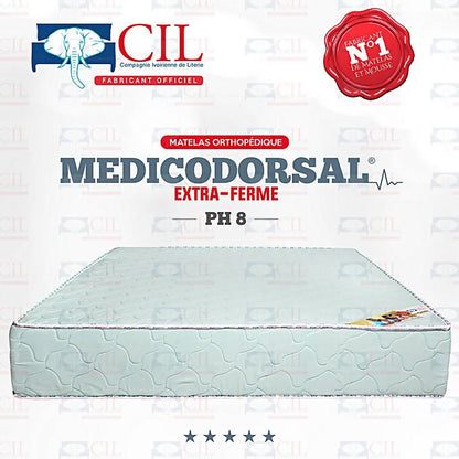 Matelas brodé CIL MEDICODORSAL® Brodé EXTRA PH8 - 2 Places