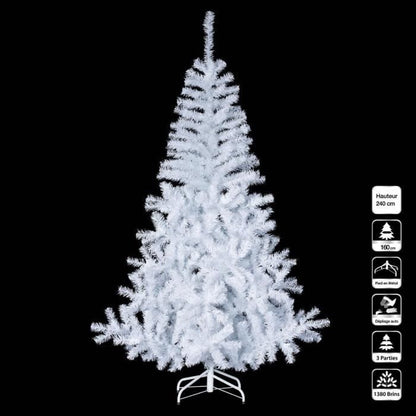 SAPIN DE NOEL – 210CM – BLOOMING BLANC