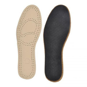 SEMELLES EN CUIR-42-43-BEIGE/NOIR-6SEM049