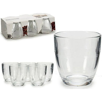 TASSE A CAFE AU LAIT EN VERRE-9CL-6PCS