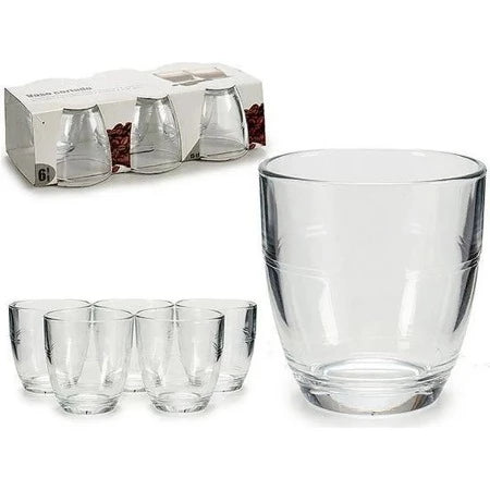 TASSE A CAFE AU LAIT EN VERRE-9CL-6PCS