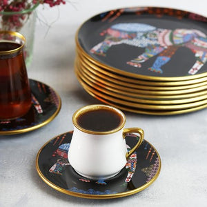 SERVICE A CAFE-12PCS- GLORE ELEPHANT NOIR