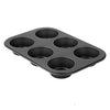 Muffin pour 6 muffins, Noir/Métallique – 11.02×7.48×1.18 pouces – Zenker 6534