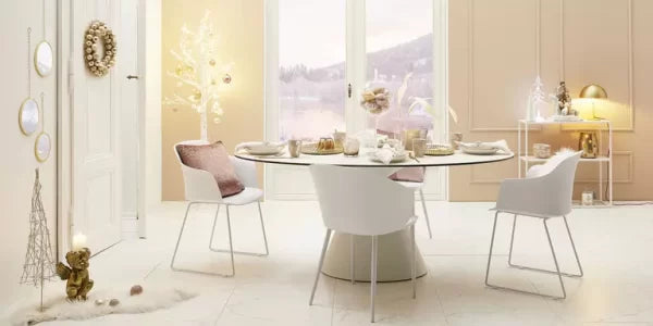 Déco Noël Couronne De Boules 56 Boules Dore Brillant