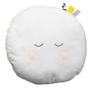Coussin Deco Lune -Blanc Jaune -27 cm