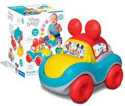 Jeu de Bebe Voiture Puzzle Disney-4pcs-A Assembler+12mois
