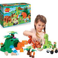 Jeu Dinoland Mini Univers et 3 Dinosaures A Construire+18mois