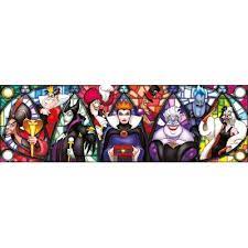 Puzzle 1000pcs-Panorama Disney les Villains-98x33cm