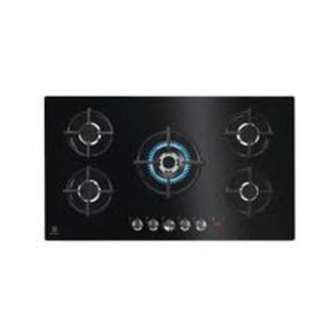 ELECTROLUX - PLAQUE DE CUISSON  5 FEUX ENCASTRABLE A GAZ - 220-240V - NOIR - KGG95375K