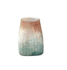Vase en verre-25x20x20cm-rose-blanc-bleu