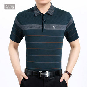 Importé - Polo T-Shirt Homme Playboy à rayures manches courtes