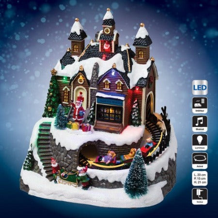 NOEL VILLAGE ANIME L’ATELIER DU PERE NOEL