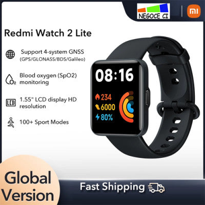 Montre connectée Xiaomi Redmi Watch 2 Lite (Noir)
